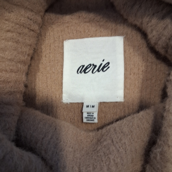 Aerie/ Soft Camel/ Cowl Neck Sweater/ Size US M - Picture 4 of 7